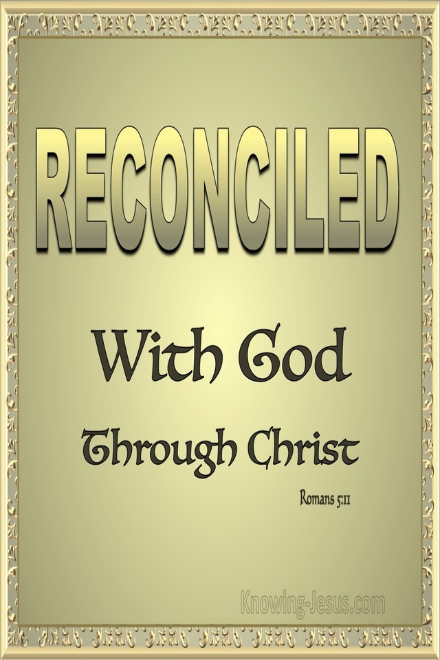 Romans 5:11 We Exalt In God Through Our Lord Jesus Christ (gold)